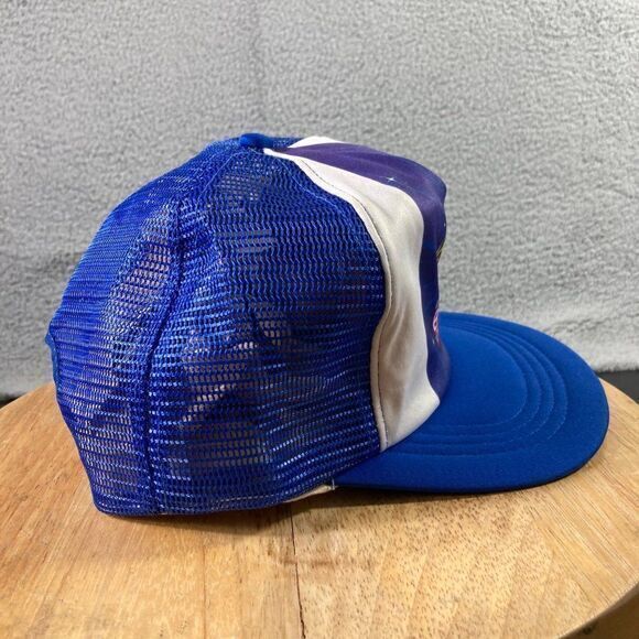 Walt Disney World Epcot Center Vintage Snapback Hat Unisex OSFA Blue Trucker Vtg - Picture 8 of 11